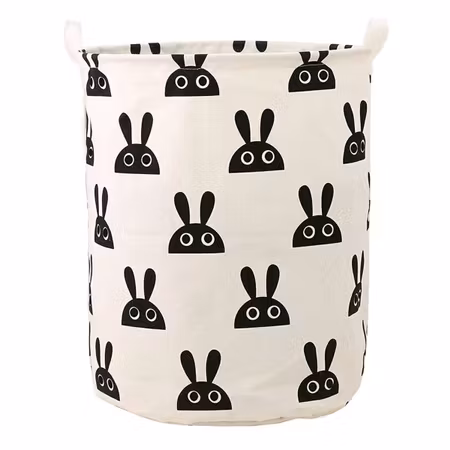 Leksakskorg  "Kanin" ,vit