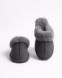 SANDEFJORD Sheepskin Slippers - Antracit (EU36-EU41)