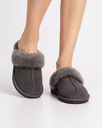 SANDEFJORD Sheepskin Slippers - Antracit (EU36-EU41)