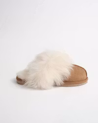 LAUGUR Sheepskin Slippers - Hazelnut (EU37-EU41)