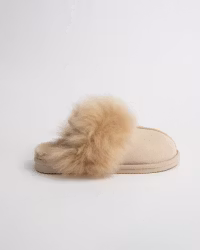 LAUGUR Sheepskin Slippers - Beige (EU37-EU41)