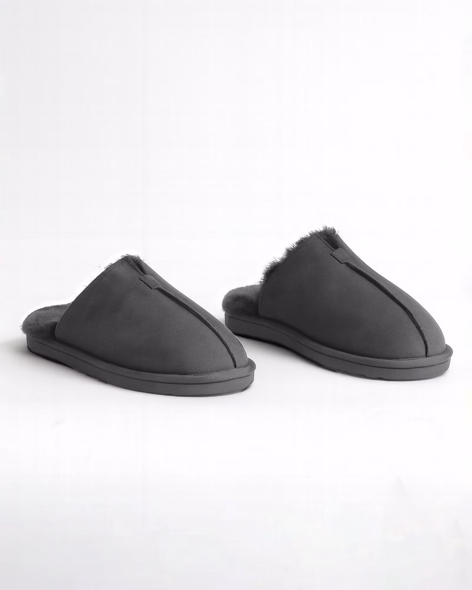 STAVANGER Sheepskin Slippers Men - Antracit (EU40-EU46)