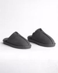 STAVANGER Sheepskin Slippers Men - Antracit (EU40-EU46)