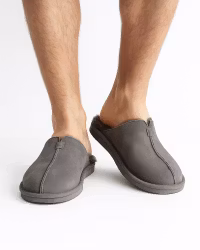 STAVANGER Sheepskin Slippers Men - Light Grey (EU40-EU46)