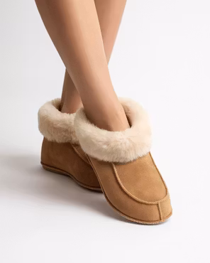 NARVIK Lampaannahkaiset Tossut - Beige (EU36-EU41)