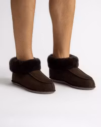NARVIK Sheepskin Slippers - Chocolate (EU36-EU46)