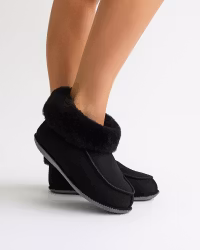 NARVIK Sheepskin Slippers - Black (EU40-EU46)