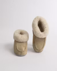 KIDZ NARVIK Sheepskin Slippers - Sand (EU26-27-EU34-35)