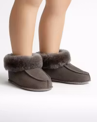 KID'Z NARVIK Sheepskin Slippers - Grey (EU26-27-EU34-35)