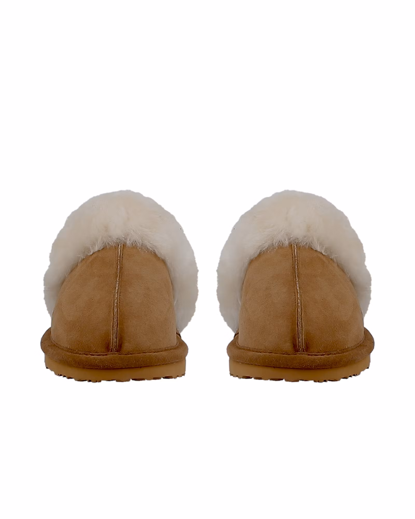 Nancy Sheepskin Slippers, Axelda - Chestnut/Creme