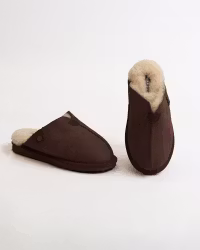 ÅBO Sheepskin Slippers, Axelda - Brown/Creme