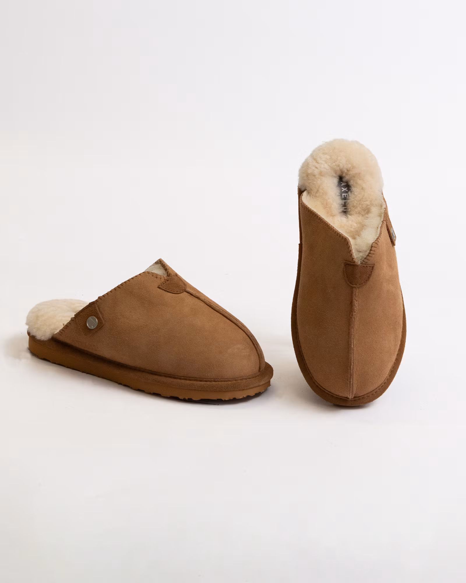 ÅBO Sheepskin Slippers, Axelda - Chestnut/Creme