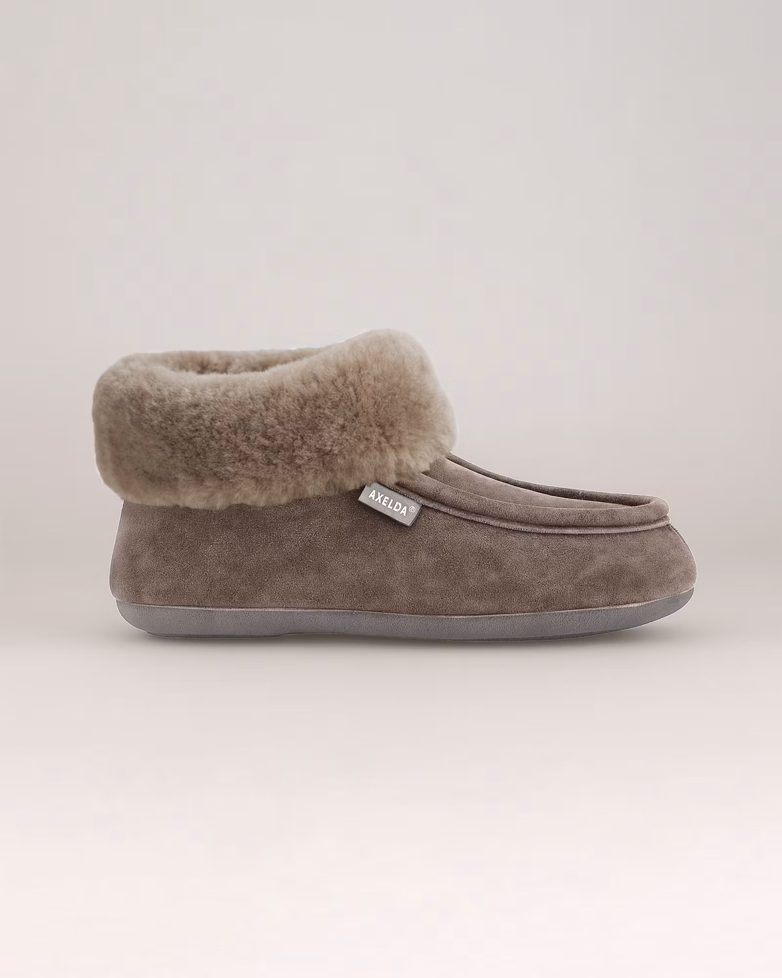 LONDON Sheepskin Slippers, Axelda - Stone
