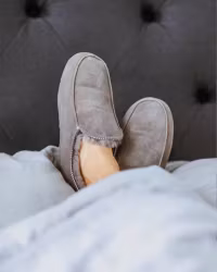 EDINBURGH Ankle-High Slippers, Axelda - Stone