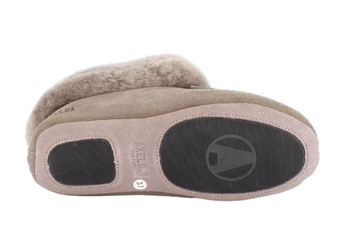 LONDON Sheepskin Slippers, Axelda - Stone