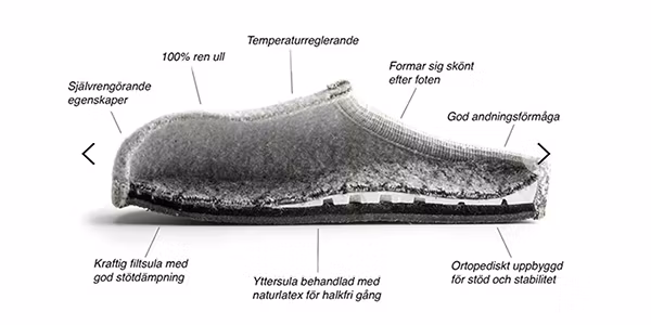 Ulle Original Slippers, Anti-Slip Sole - Brown