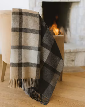 Villa Ruudullinen Glencheck - Tummansininen/beige