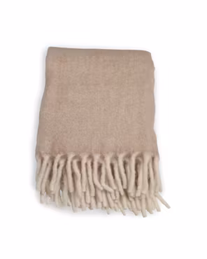 Pehmeä villapeitto – Beige