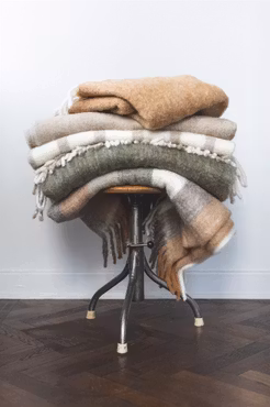 Pehmeä villa peitto – Multi Stripe