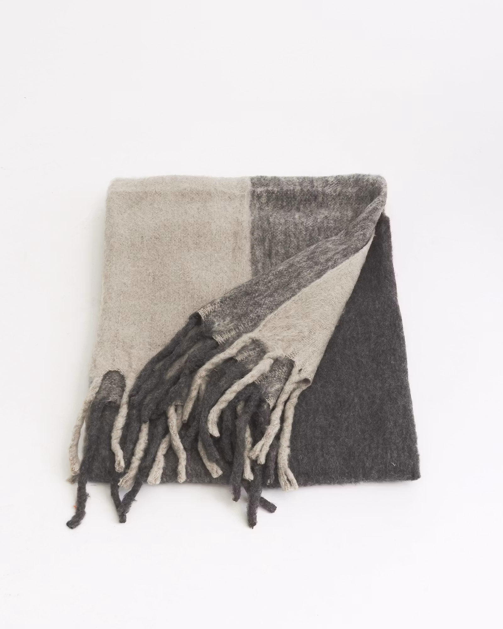 Ruutukuvioinen Ruutu - Harmaa/Hiekka