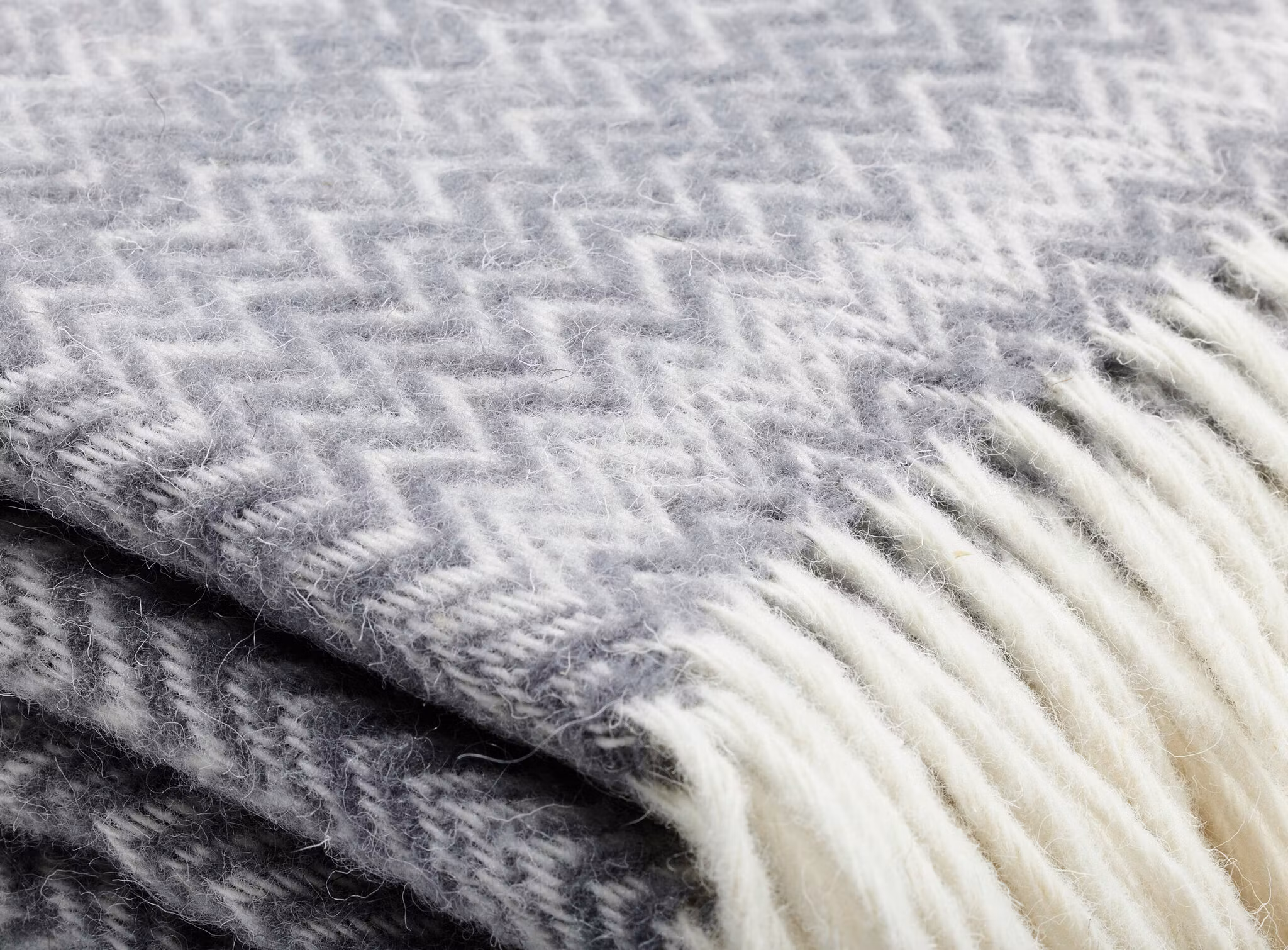 Ohut villahuopa Zick-Zack – Dk.Grey/White