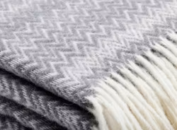 Ohut villahuopa Zick-Zack – Dk.Grey/White