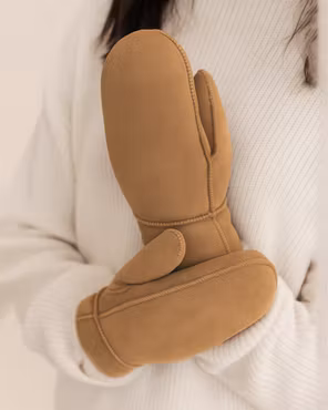 Lampaannahkaiset lapaset - Beige