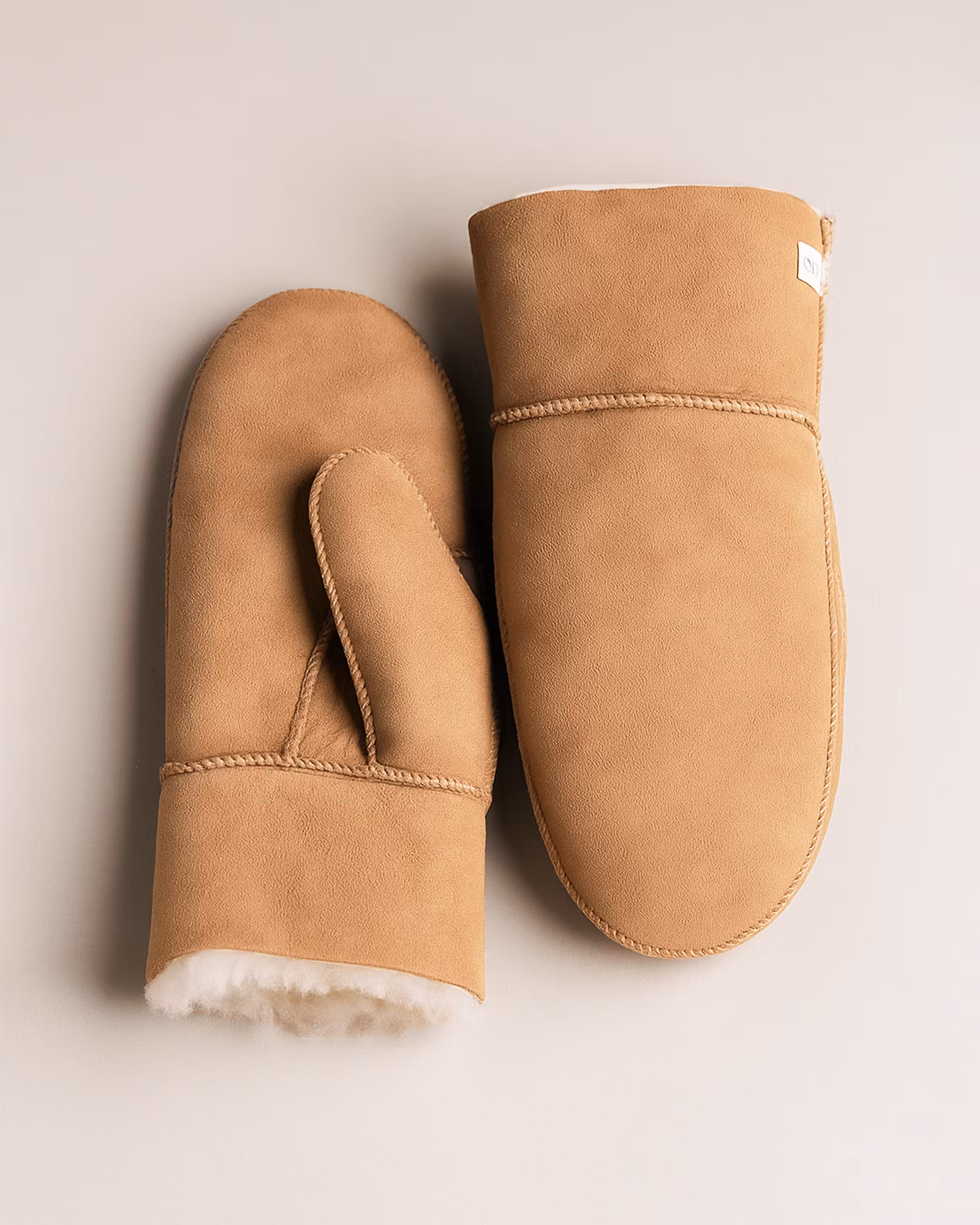 Lampaannahkaiset lapaset - Beige