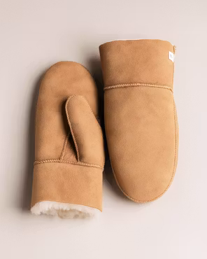 Lampaannahkaiset lapaset - Beige