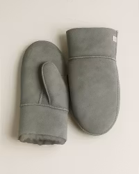 Fårskinn Vantar - Grå