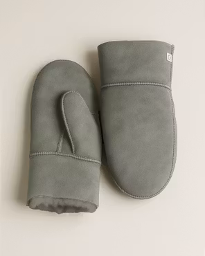 Lampaannahkaiset lapaset - Harmaa