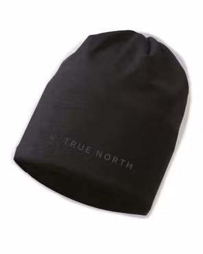 Käännettävä pipo (yksi koko) - Musta