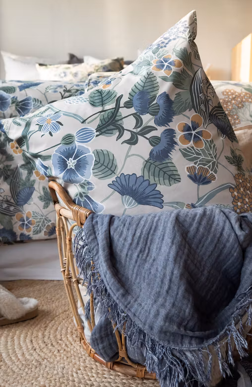 Blombacken-pussilakanasetti 2 osaa - Sininen