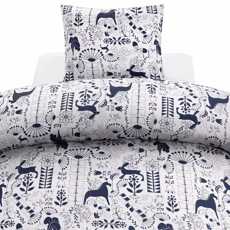 Äppelbo Pussilakanasetti 2 kpl - Sininen