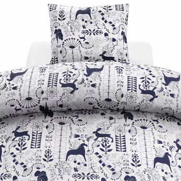 Äppelbo Pussilakanasetti 2 kpl - Sininen