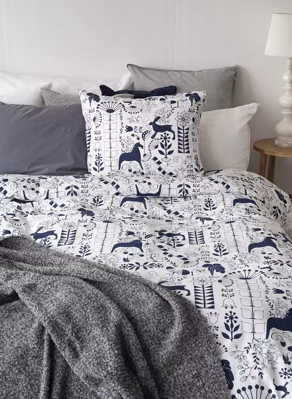 Äppelbo Pussilakanasetti 2 kpl - Sininen