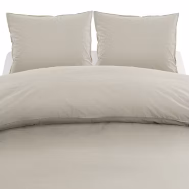 Washed Percale, Pussilakanasetti 3 osaa - Sand