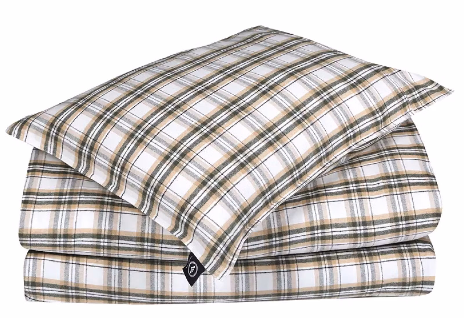 Fjällnäs Flanelli, Pussilakanasetti 2 osaa - Vihreä