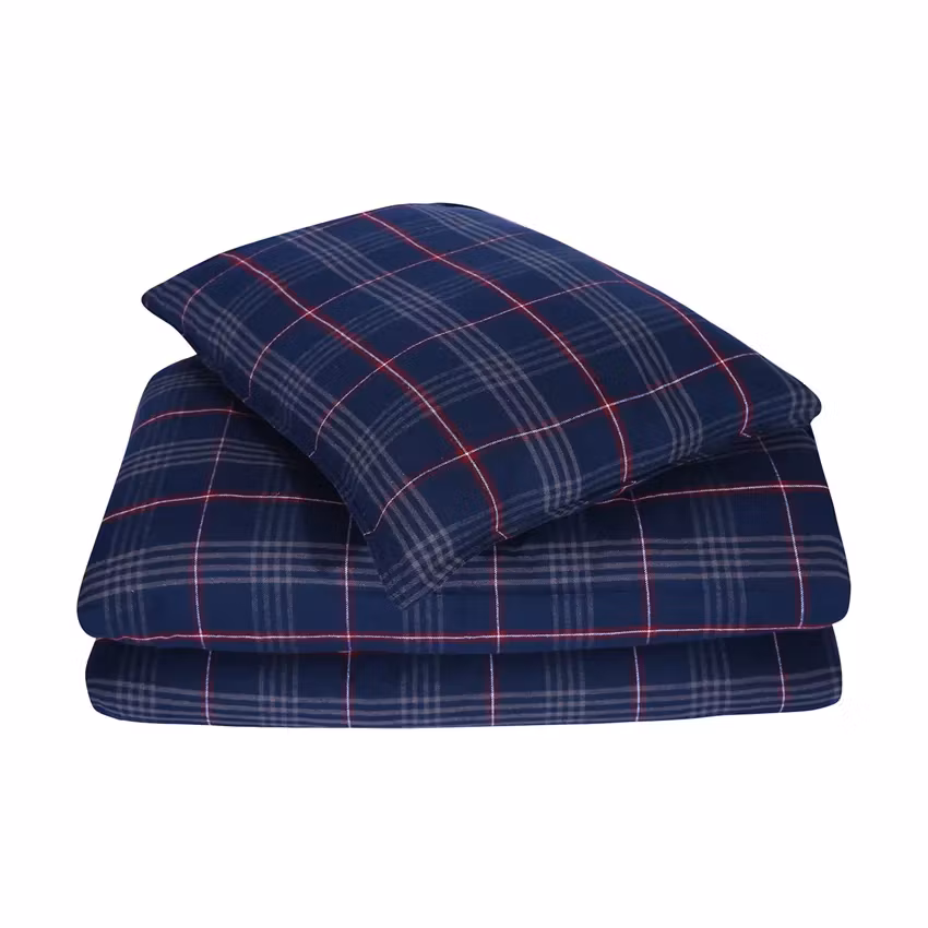 Trysil Flanelli, Pussilakanasetti 2 osaa - Tummansininen