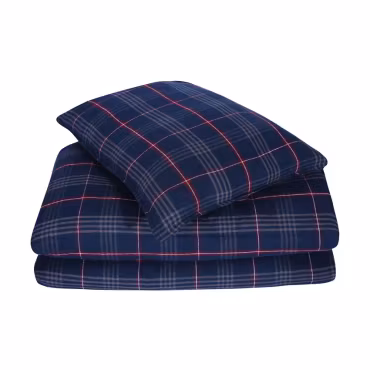 Trysil Flanelli, Pussilakanasetti 2 osaa - Tummansininen