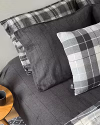 Storuman Flanell Påslakanset 2del - Grå