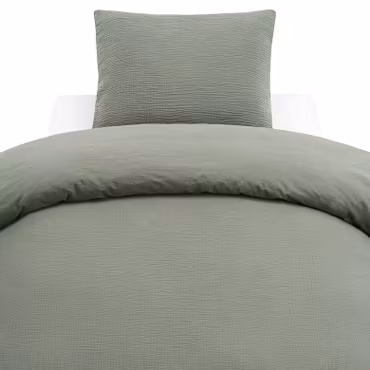 Rolling Puuvillamusliini, Pussilakanasetti 2 osaa - Vihreä