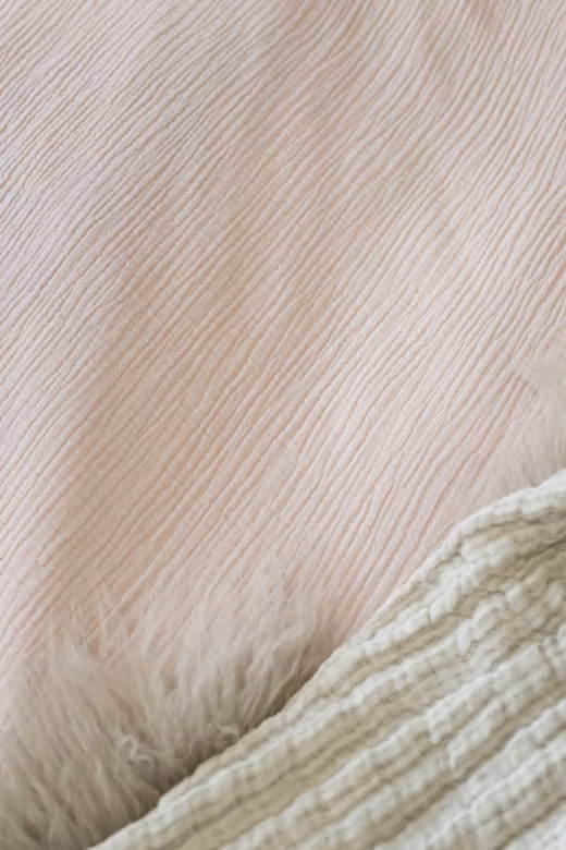 Rolling Puuvillamusliini, Pussilakanasetti 2 osaa - Rose