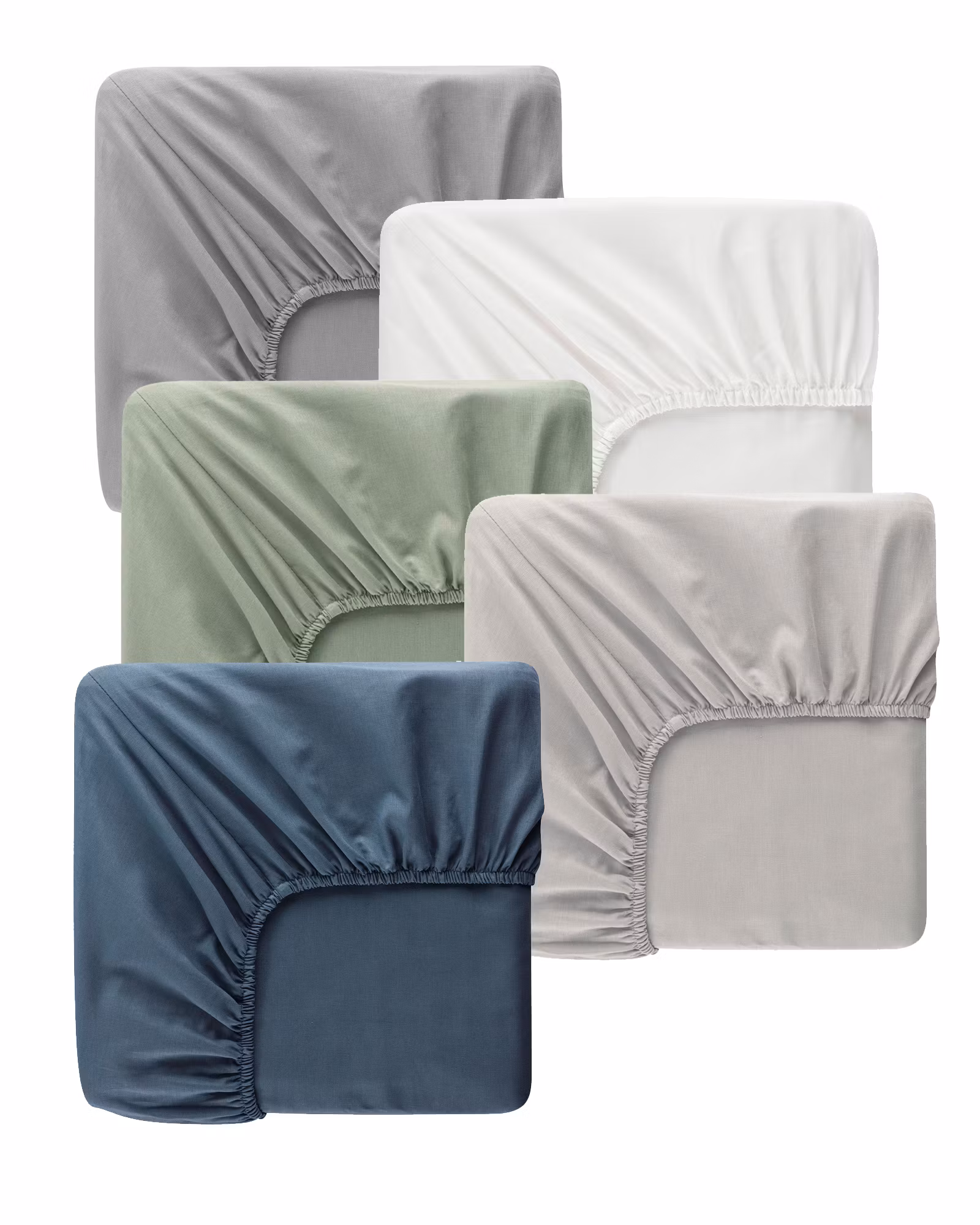 Muotoonommeltu lakana, puuvillaa, L120x200cm - Useita värejä