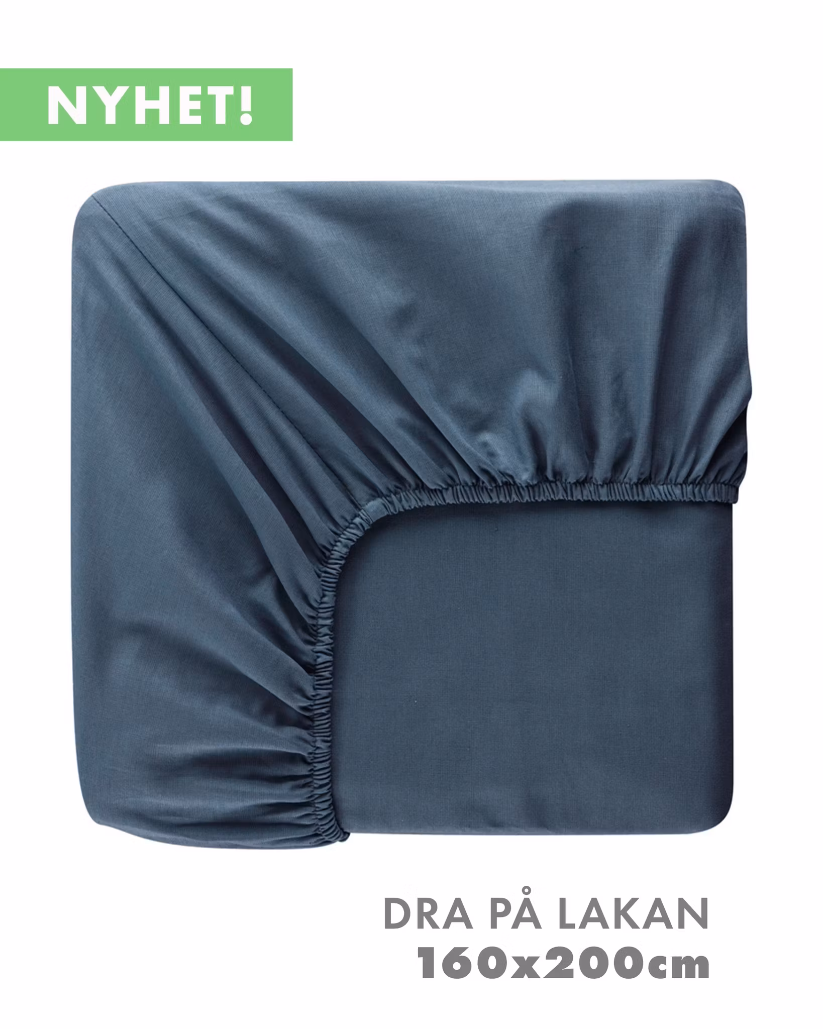 Muotoonommeltu lakana, puuvillaa, leveys 160x200cm - useita värejä