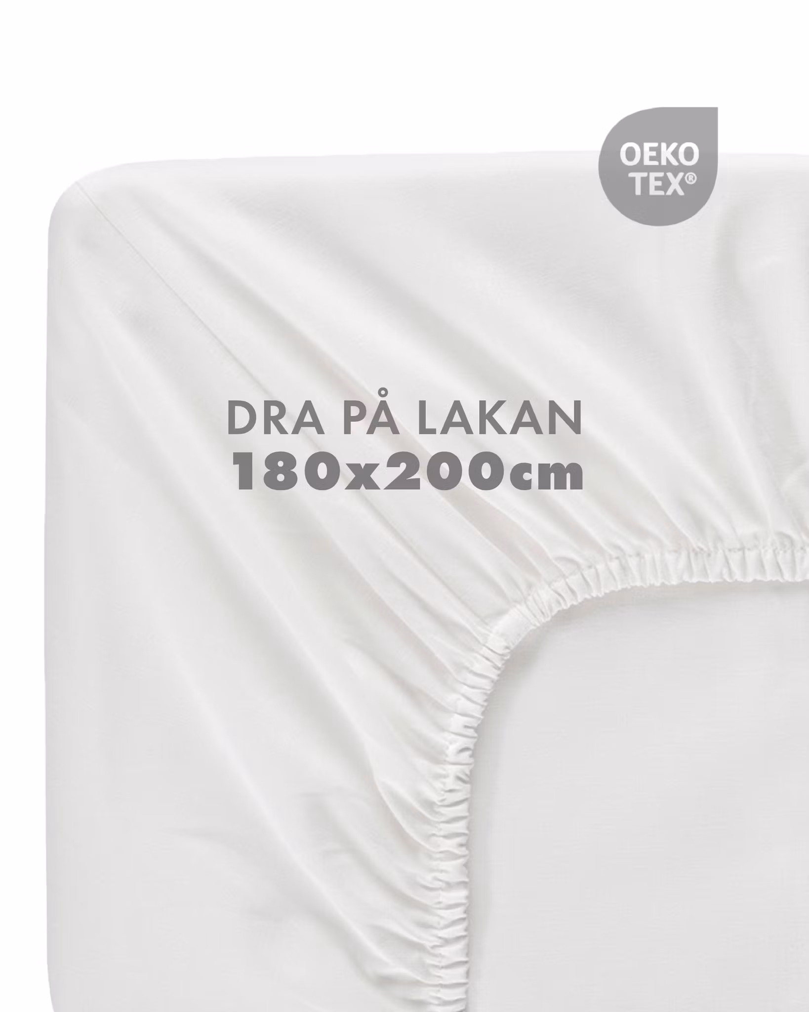 Muotoonommeltu lakana, puuvillaa, L180x200cm - Useita värejä