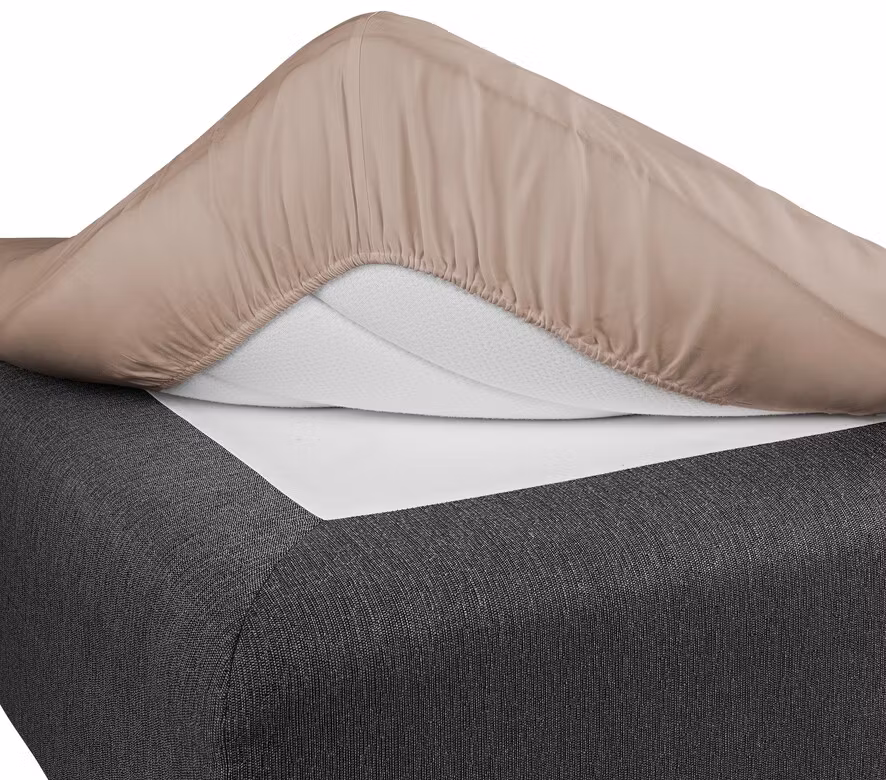 Muotoonommeltu puuvillalakana L180x200cm Tupla - Savi