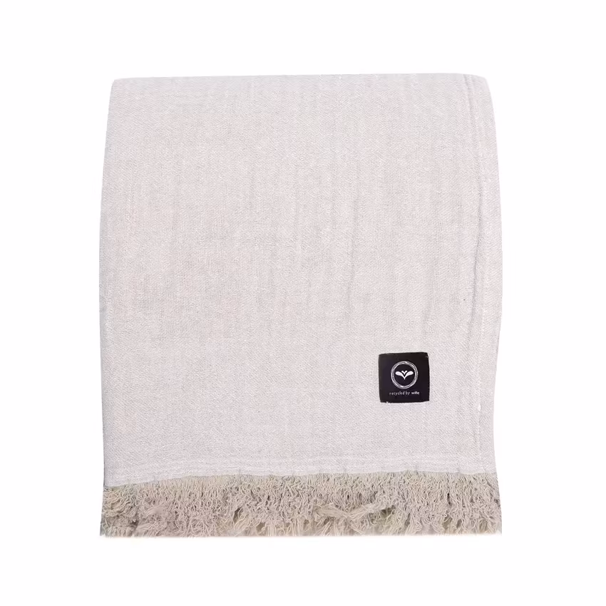 CLARA Päiväpeite 150x260cm – LinneN/Valkoinen