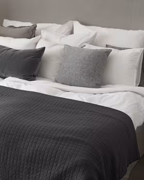 Quiltat Sängöverkast 150x250cm, Grey