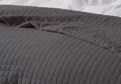 Quiltat Sängöverkast 150x250cm, Grey